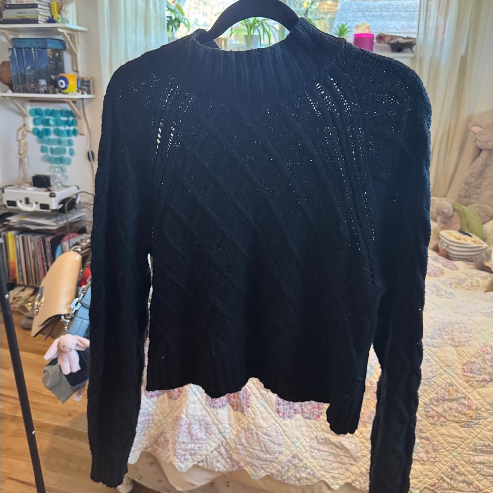 American Eagle Outfitters Black Turtleneck Sweater